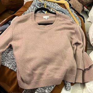 Sweater knit blouse